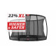 Батут Berg InGround Elite Grey 430 см с сеткой Deluxe XL