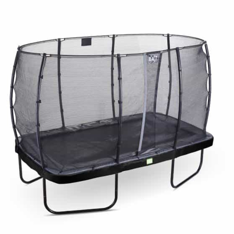 Батут Exit Elegant Black 244x427 см с сеткой Economy
