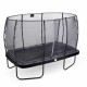 Батут Exit Elegant Black 244x427 см с сеткой Economy
