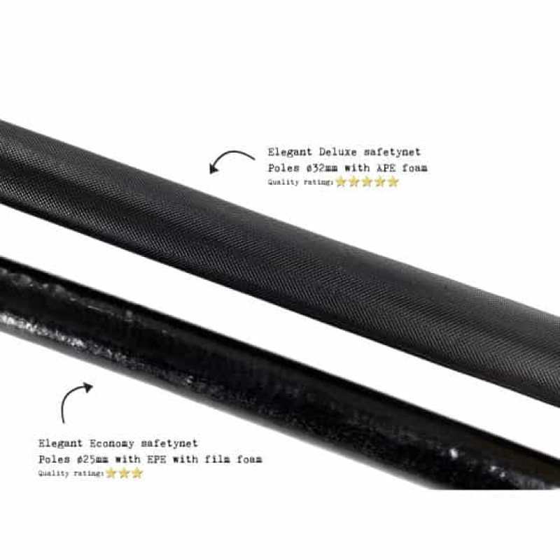 Батут Exit Elegant Black 244x427 см с сеткой Economy