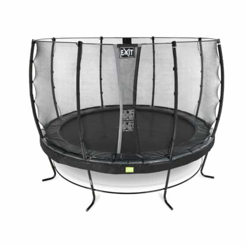 Батут Exit Elegant Black 366 см с сеткой Economy