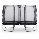 Батут Exit Elegant Black 244x427 см с сеткой Economy