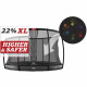 Батут Berg InGround Elite Grey Levels 430 см із сіткою Deluxe XL
