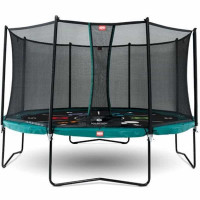 Батут Berg Champion Green Tattoo 430 см із сіткою Comfort