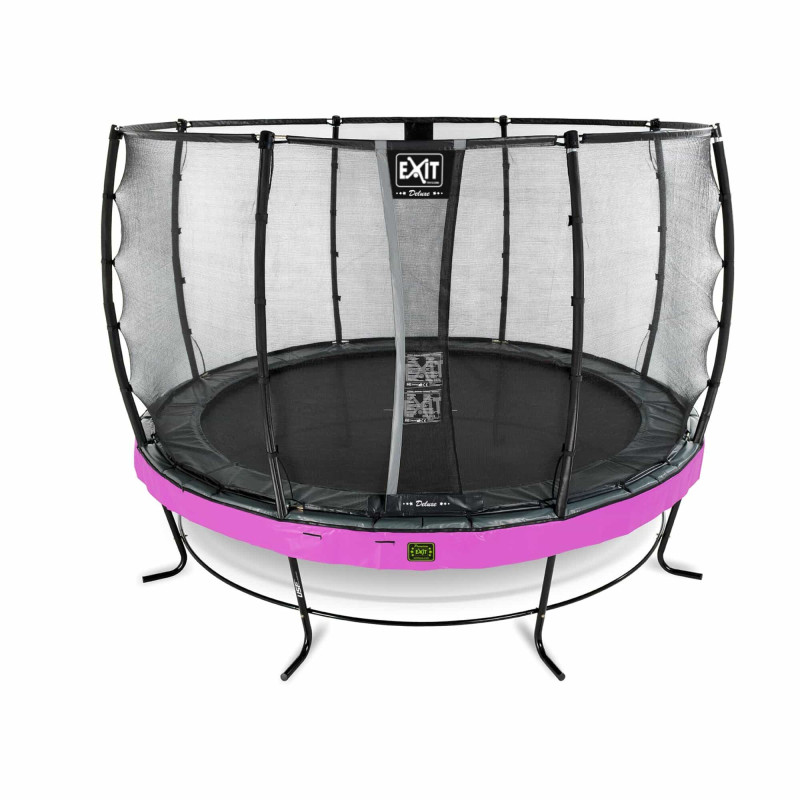 Батут Exit Elegant Premium Purple 427 см с сеткой Deluxe