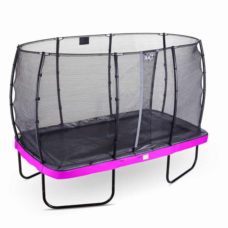 Батут Exit Elegant Purple 244x427 см с сеткой Economy