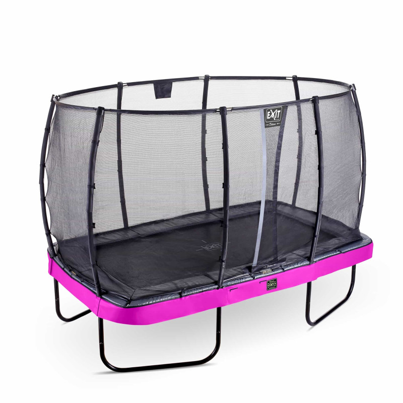 Батут Exit Elegant Premium Purple 244x427 см с сеткой Deluxe