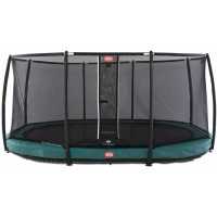 Батут Berg InGround Grand Champion Green 520x345 см із сіткою Deluxe