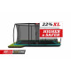 Батут Berg Ultim FlatGround Champion Green 410x250 см із сіткою Deluxe XL