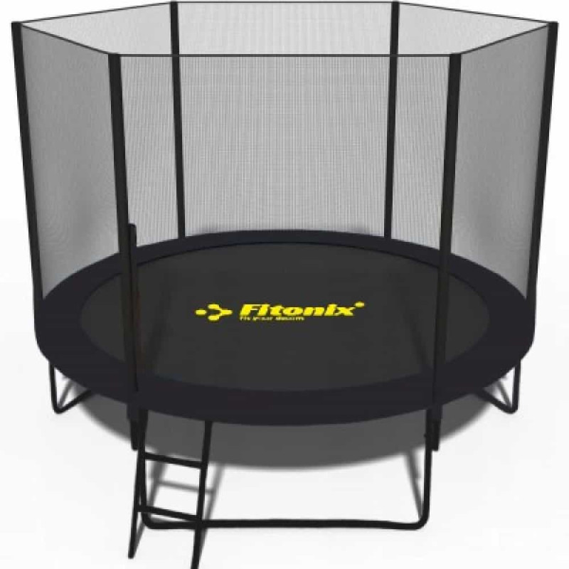 Батут Fitonix 252 см с внешней сеткой и лестницей