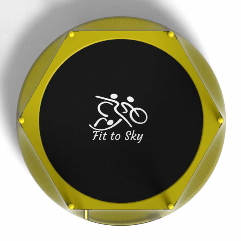 Батут с сеткой FitToSky 152 см Yellow