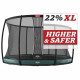 Батут Berg InGround Elite Green 430 см с сеткой Deluxe XL