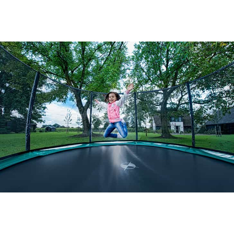 Батут Berg InGround Elite Green 430 см с сеткой Deluxe XL