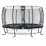 Батут Exit Elegant Black 427 см с сеткой Economy
