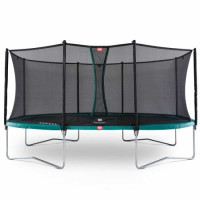 Батут Berg Grand Favorit Green 520x345 см із сіткою Comfort