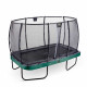 Батут Exit Elegant Premium Green 214x366 см с сеткой Deluxe