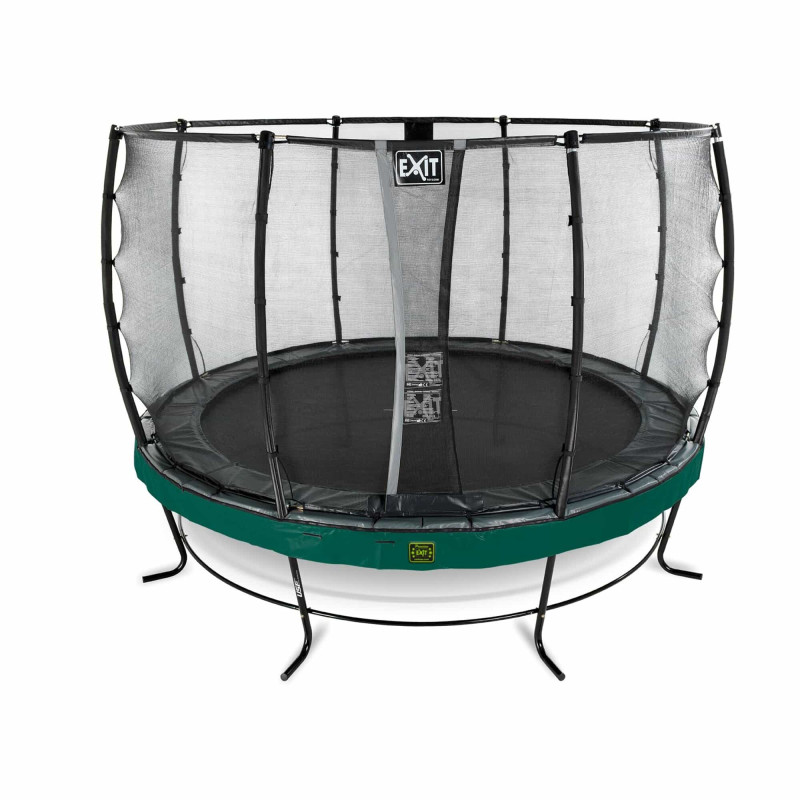 Батут Exit Elegant Premium Green 366 см с сеткой Deluxe