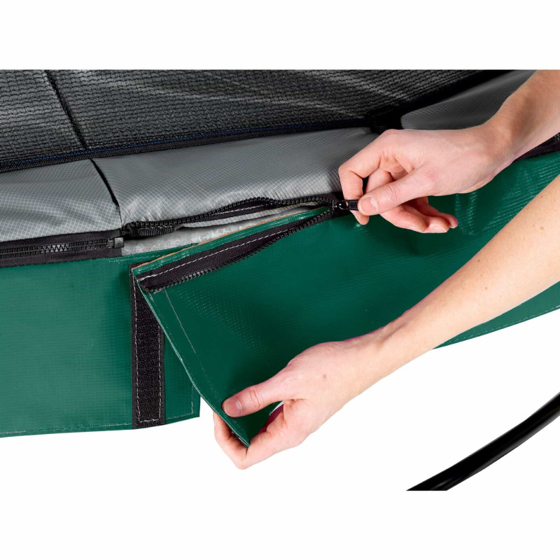 Батут Exit Elegant Premium Green 366 см с сеткой Deluxe