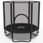 Батут FitToSky Black 152см черный с сеткой