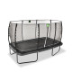 Батут Exit Allure Classic 244x427 см Black с сеткой