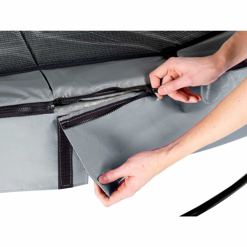 Батут Exit Elegant Premium Grey 366 см с сеткой Deluxe