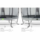 Батут Exit Elegant Premium Grey 366 см с сеткой Deluxe