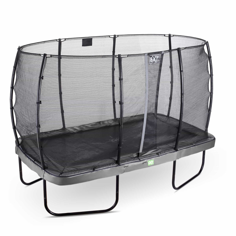 Батут Exit Elegant Grey 214x366 см с сеткой Economy