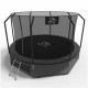 Батут FitToSky Black 183 см з внутрішньою сіткою та драбинкою
