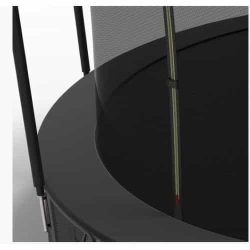 Батут FitToSky Black 183 см з внутрішньою сіткою та драбинкою