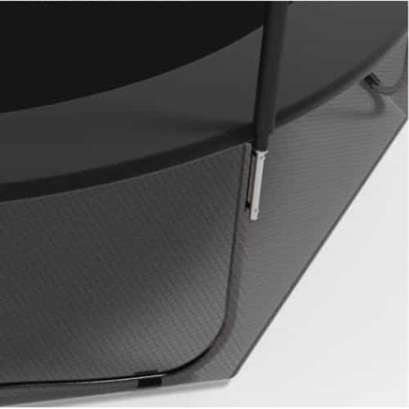 Батут FitToSky Black 183 см з внутрішньою сіткою та драбинкою