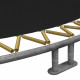 Батут Berg InGround Champion Grey 380 см с сеткой Deluxe