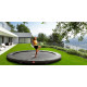 Батут Berg InGround Champion Grey 380 см с сеткой Deluxe