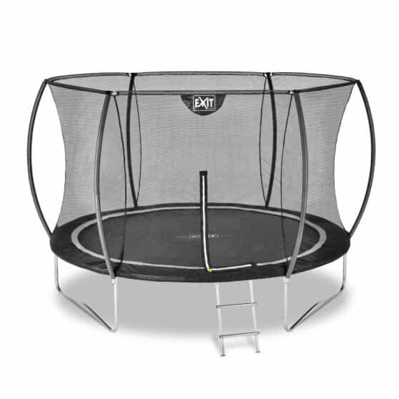 Батут Exit Black Edition 305 см с сеткой и лестницей