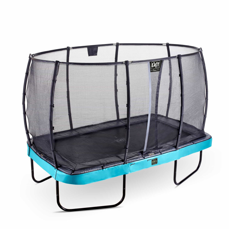 Батут Exit Elegant Premium Blue 214x366 см с сеткой Deluxe