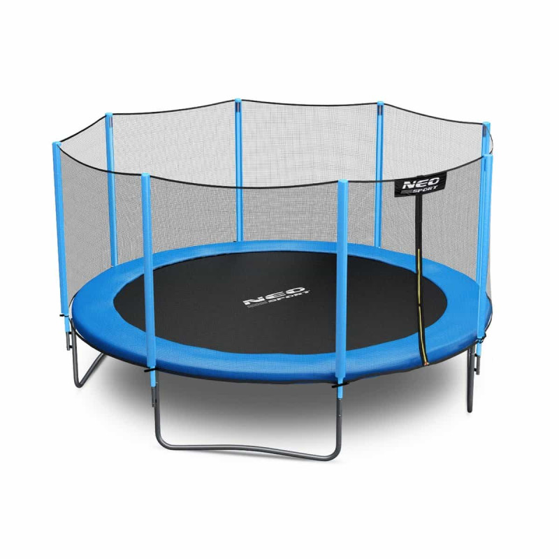 Батут Neo Sport 374 см с внешней сеткой и лестницей