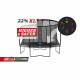 Батут Berg Elite Grey Levels 430 см с сеткой Deluxe XL