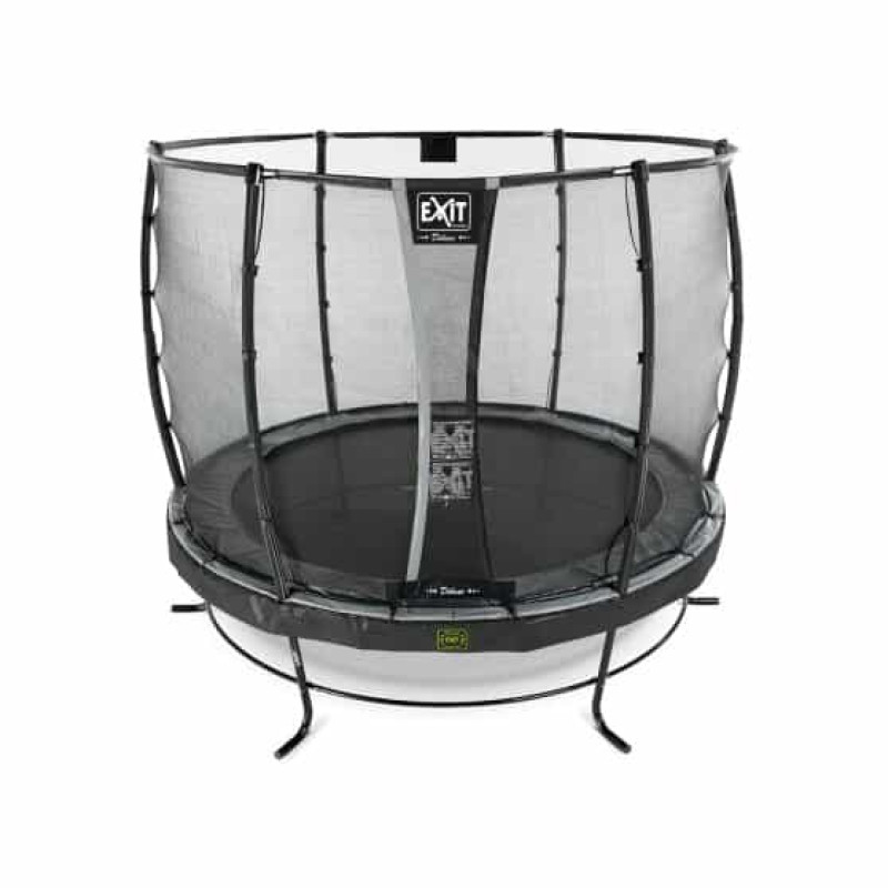 Батут Exit Elegant Premium Black 253 см с сеткой Deluxe