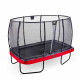Батут Exit Elegant Premium Red 214x366 см с сеткой Deluxe