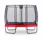 Батут Exit Elegant Premium Red 214x366 см с сеткой Deluxe
