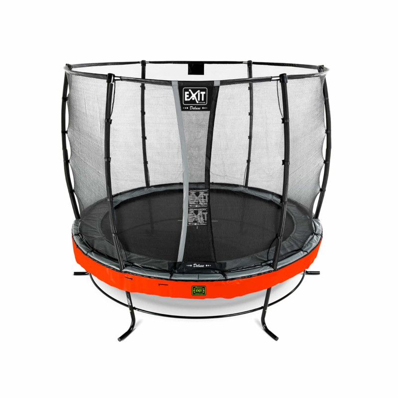 Батут Exit Elegant Premium Red 253 см с сеткой Deluxe