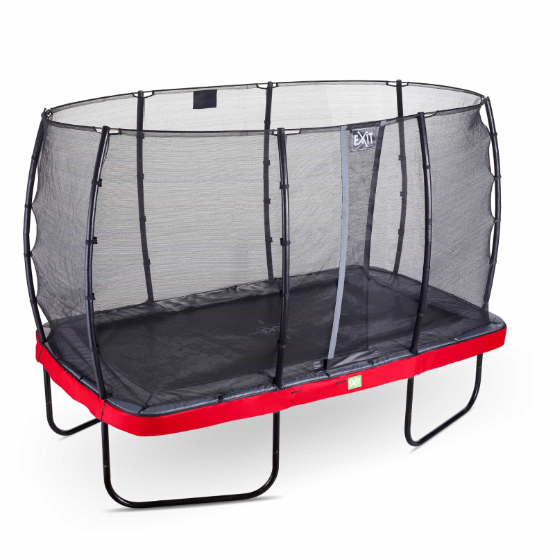 Батут Exit Elegant Red 214x366 см с сеткой Economy