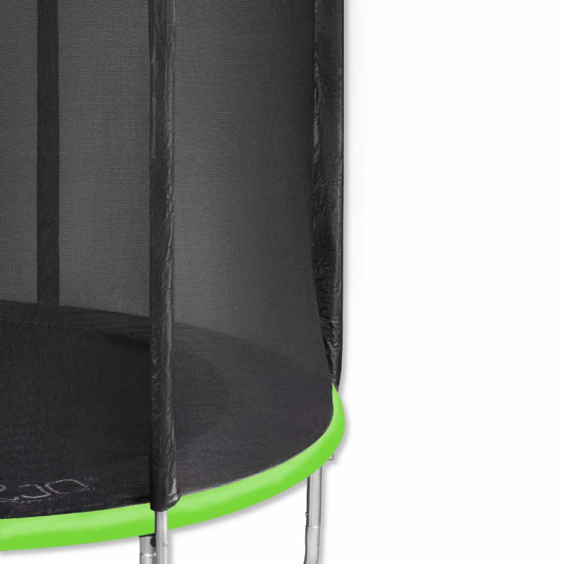 Батут 4FIZJO Classic 312 см Black/Green с внешней сеткой и лестницей