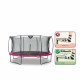 Батут Exit Silhouette Pink 427 см с сеткой