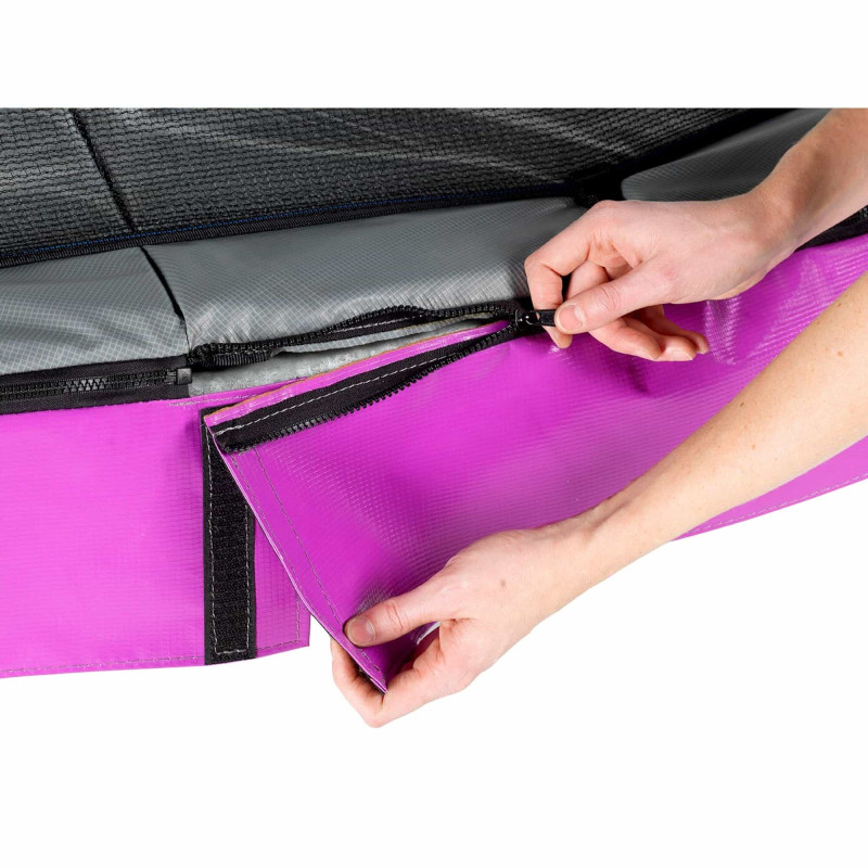 Батут Exit Elegant Premium Purple 214x366 см с сеткой Deluxe