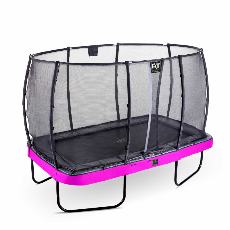 Батут Exit Elegant Premium Purple 214x366 см с сеткой Deluxe