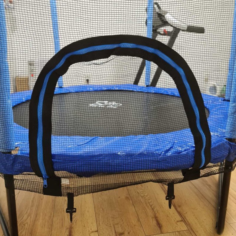 Батут FitToSky Black 152 см синий с сеткой