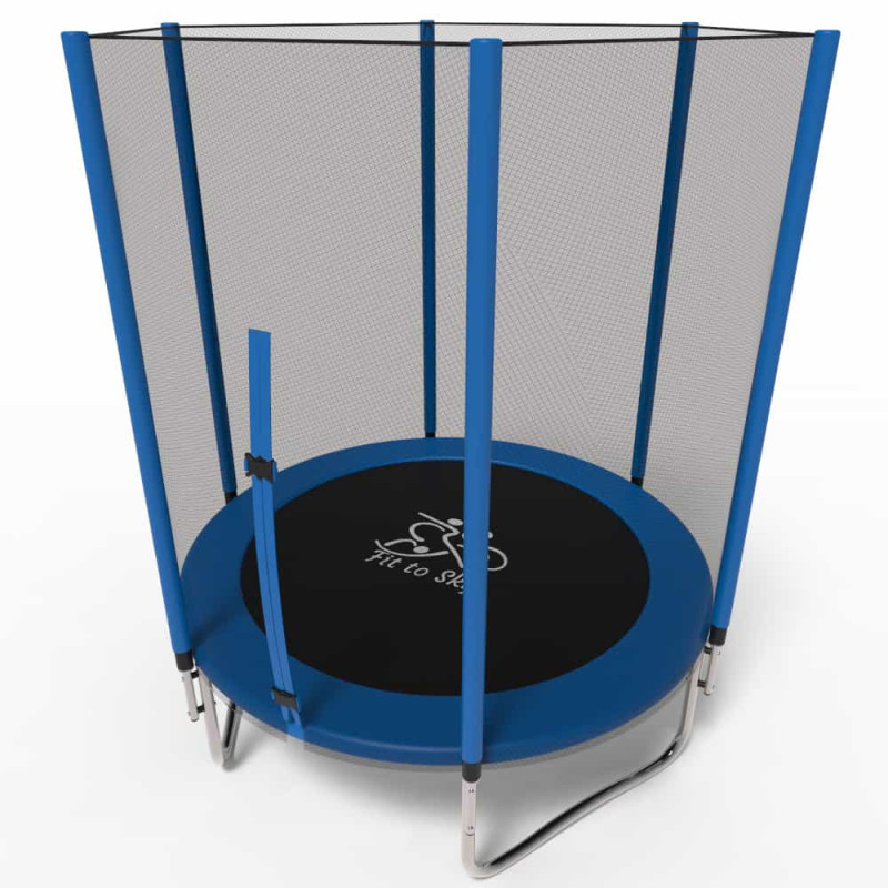 Батут с сеткой FitToSky 140 см Blue