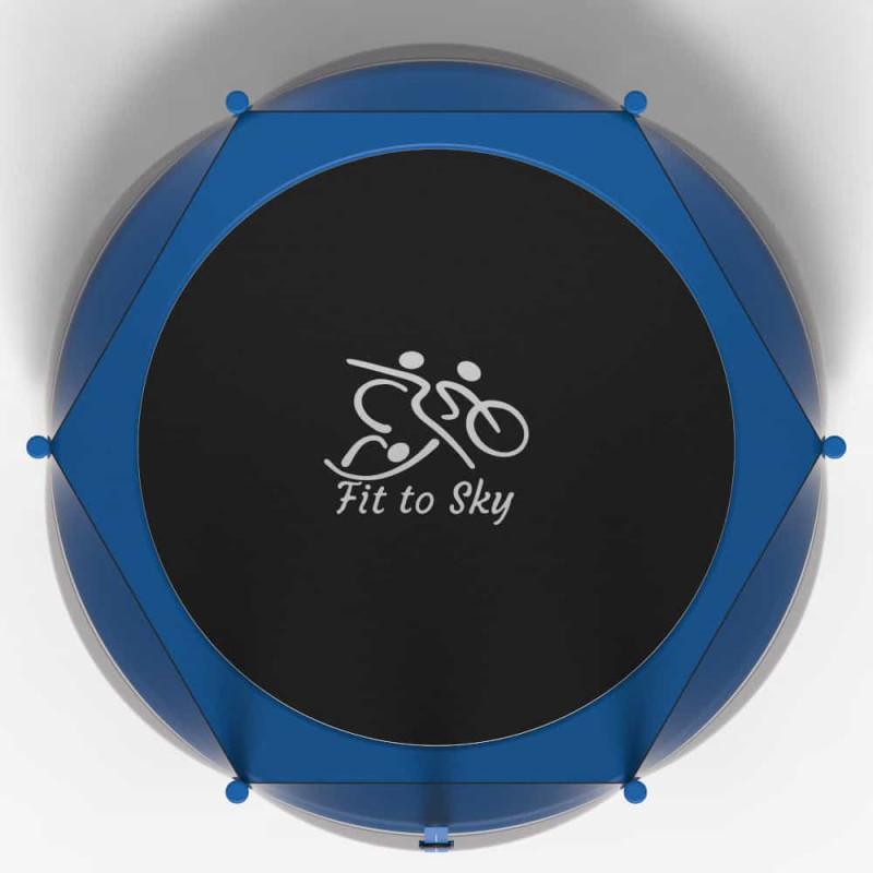 Батут с сеткой FitToSky 140 см Blue