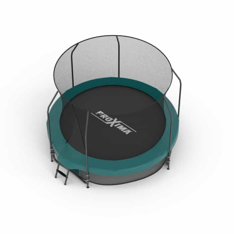 Батут Proxima Premium 244 см с внутренней сеткой и лестницей