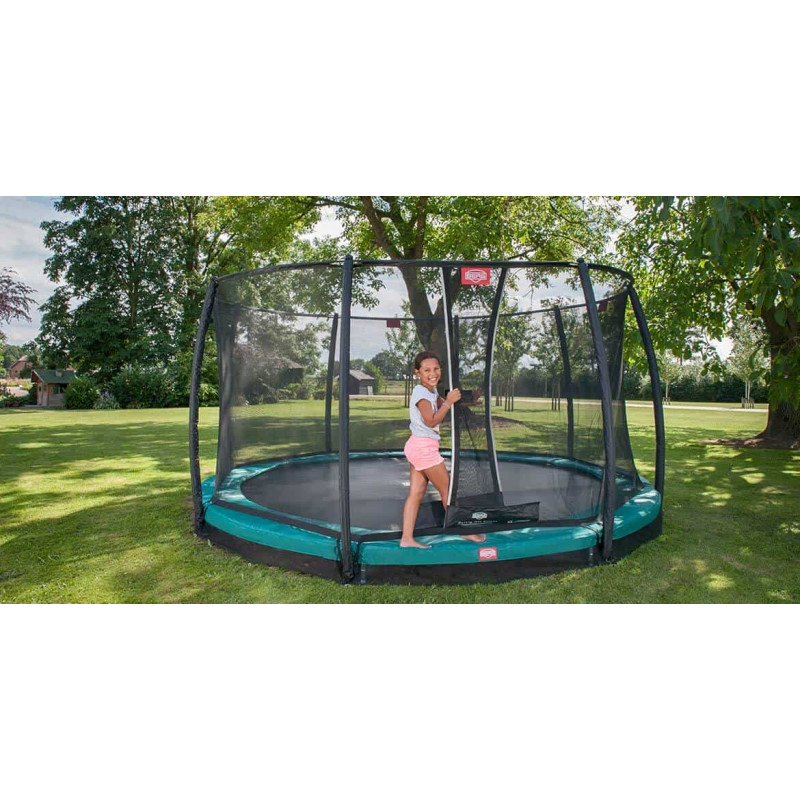 Батут Berg InGround Champion Green 380 см с сеткой Deluxe